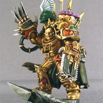 Chaos Lord In Terminator Armour by Miniature Art Studio