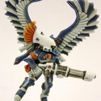 Eldar Swooping Hawk Exarch by paintingrobot