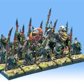 Warhammer Night Goblin Spearman Regiment by PeJot