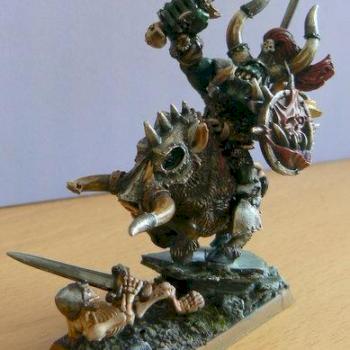 Orc Warboss on boar by Agitprop