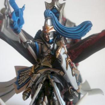 high elf lord on dragon by theblacklord