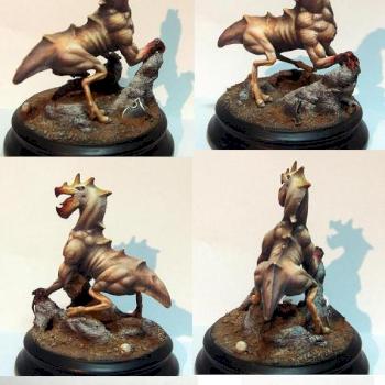 Chaos monster by chaotic landscape