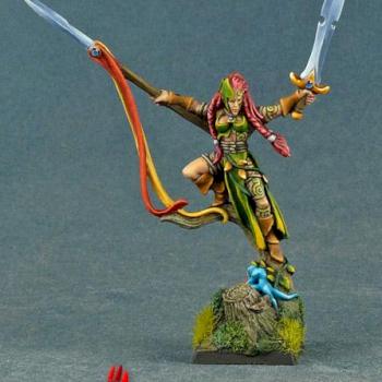 Wood Elf Wardancer Lord by MiG