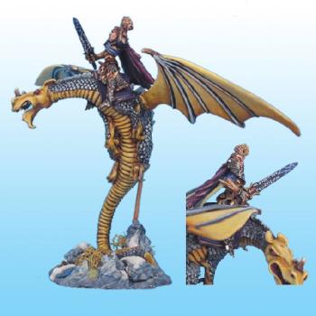 Malus Darkblade on Smaug - Malus sur Smaug le dragon by Naoned