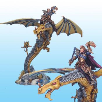 Malus Darkblade on Smaug - Malus sur Smaug le dragon by Naoned