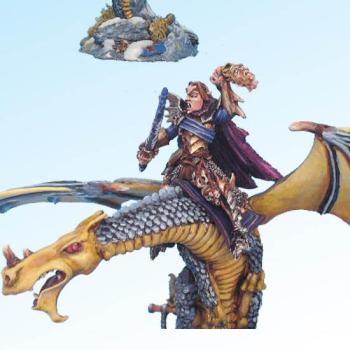 Malus Darkblade on Smaug - Malus sur Smaug by Naoned