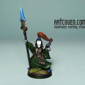 Eldar Warlock by artcoven