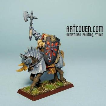 Mounted Chaos Knight Champion by artcoven