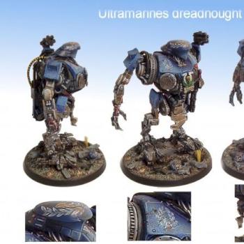 ultramarines chief dreadnought by miniatureheaven