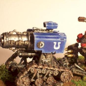 Techmarine & Thunderfire Cannon by Father Ted