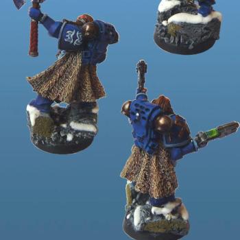 Space Wolf Rune Priest by mickey