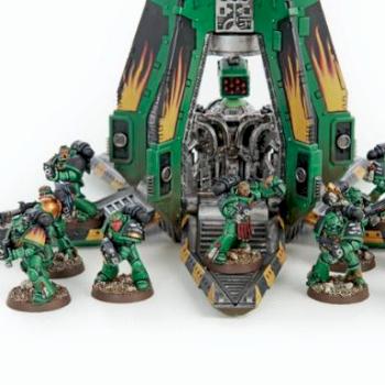 Salamander Drop pod and Tactical Squad by grandmaster
