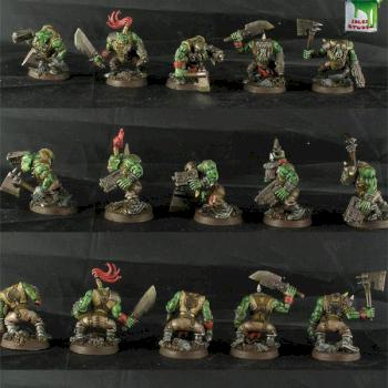 5 orks boyz by Idler studio