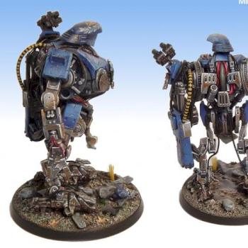 ultramarines chief dreadnought by miniatureheaven