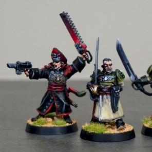 Warhammer 40k Cadian HQ, Colonel, Commissar, Kasrkin by broadcast