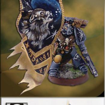 Space Wolves Bearer Estandarte lobos espaciales by gothicarmy