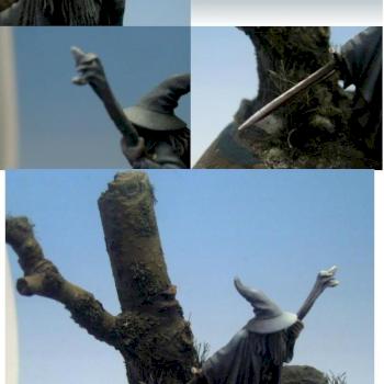 Gandalf au bord du lac de la Moria by Aliaume