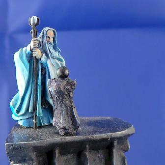 Saruman / Gandalf. German Golden Demon 07 duel (other view) by Darklapinou