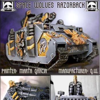 Space Wolves Tank Razorback - Tanque lobo espacial by gothicarmy