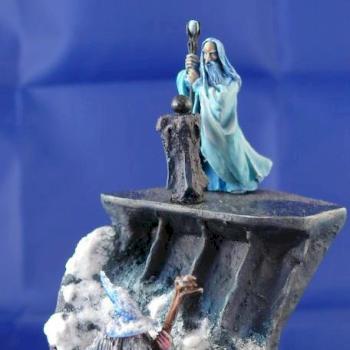 Saruman / Gandalf. German Golden Demon 07 duel (other view) by Darklapinou