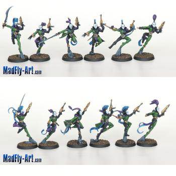 Harlequin Troupe 8 by MadFlyArtStudio