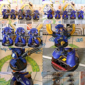 Ultramarines Squad (Space Crusade) by pesadilla
