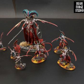 Chaos Daemons Slaanesh Keeper of Secrets by NeonForgeStudio