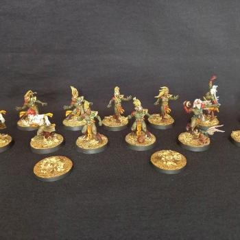 Wood Elf Blood Bowl Team by figurecase