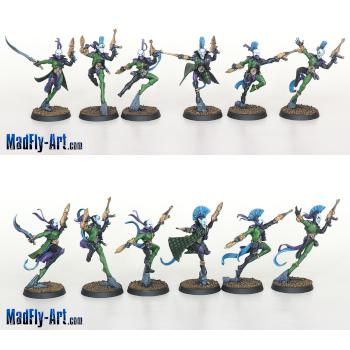 Harlequin Troupe 7 by MadFlyArtStudio