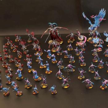 Chaos Daemons Army Tzeentch Slaanesh by NeonForgeStudio