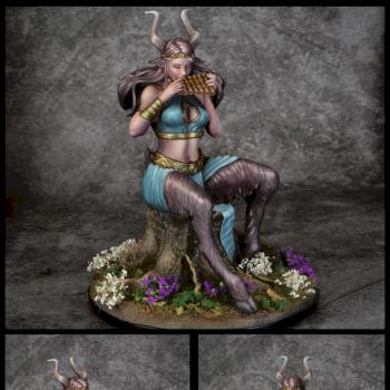 Faun with Panpipe by Gilded Lion Minis by Jamie M
