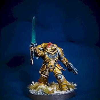 Imperial Fists Primaris Lieutenant by Kaiul