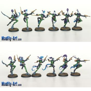 Harlequin Troupe 9 by MadFlyArtStudio