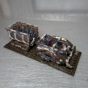 death korps centaur & scratchbuilt troop carrier trailer by thecat