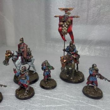 converted death korps of krieg HQ squad by thecat