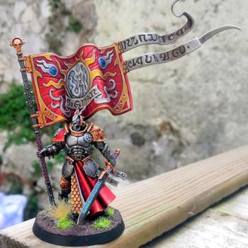 Knight-Vexillor with Apotheosis banner by CerberusXt