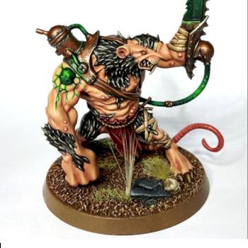 Rat Ogor Skaven with blade by Matthieu69