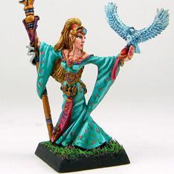 Wood Elf Mage from converted Everqueen Alarielle by golgfag