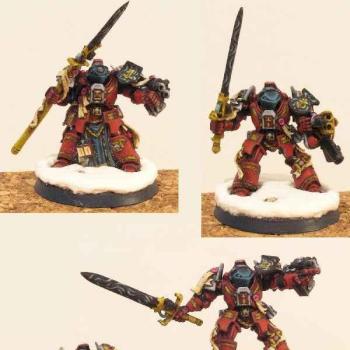 Grey Knight Brother Captain Stern and Retinue by johnnykangur