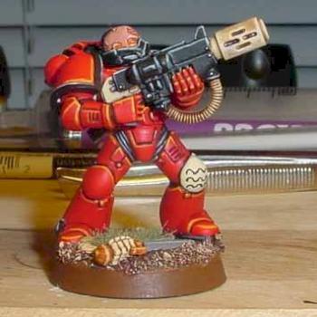 Blood Angel Space Marine by wallydoo