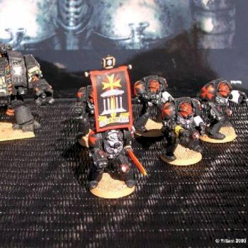 Black Templars Dreadnought and Terminators by Druuna38