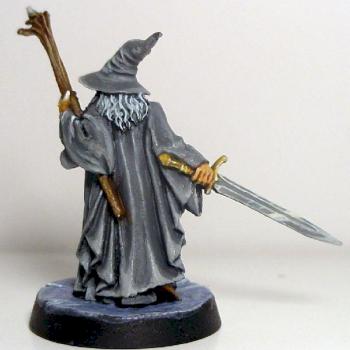 LoTR painting contest Gandalf (rear) by BlackJax
