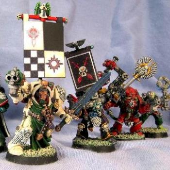 Dark Angels Command Squad by Brother Izrail