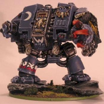 Space Wolf Venerable Dreadnought by channymassive