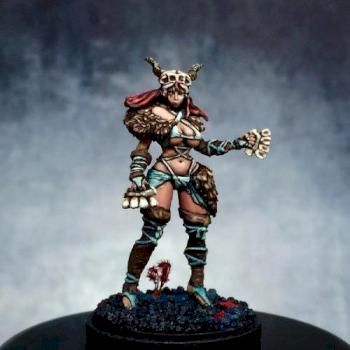 Primal Huntress pinup by Chilwd