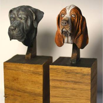 Dogs busts by Comte de Foix