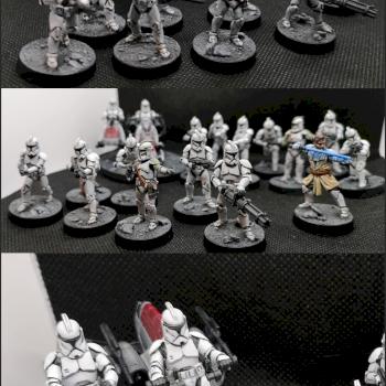 Phase I Clone army from FFG Star Wars Legion - CLone wars core set by Natecross1990