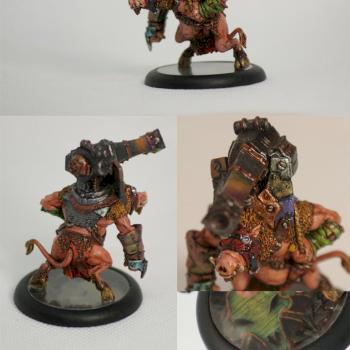 Hordes Minions Gun Boar by figurecase