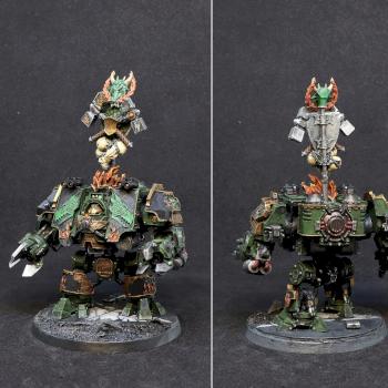 (Warhammer 40 000 - Space Marines) Salamanders Venerable Dreadnought Bray'arth Ashmantle by Alex Fox