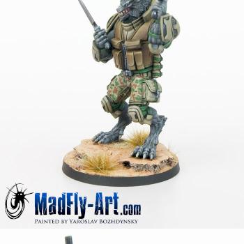 Devil Dog Teams, 2nd Assault Bat. Of The USAMC, Devil Dog by MadFlyArtStudio